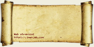 Jovana Velimirović vizit kartica